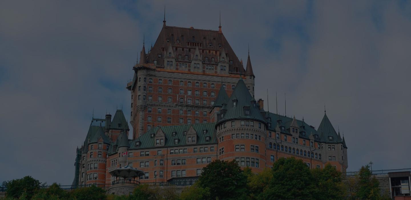 Vue panoramique de la ville de Québec et son fleuve
